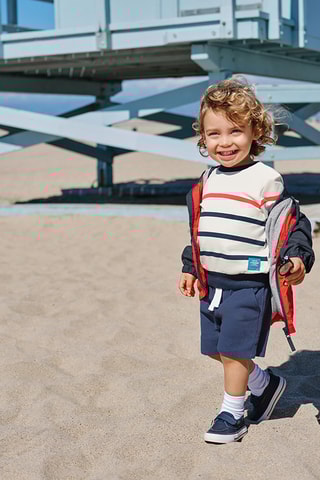 Veste à capuche - Rouge et anthracite