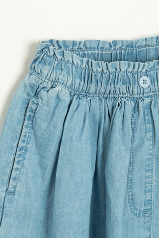 Jupe en jean - Bleu cobalt