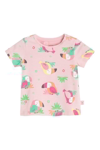 2 t-shirts - Fuchsia et rose poudré