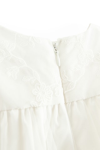 Robe en tulle brodé - Blanc
