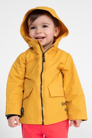 Veste à capuche 2-en-1 - Jaune et gris