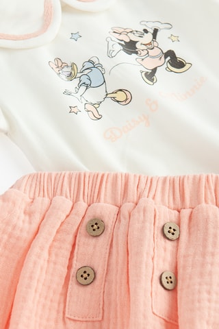 Body et bloomer Minnie et ses amis Disney - Ecru et saumon