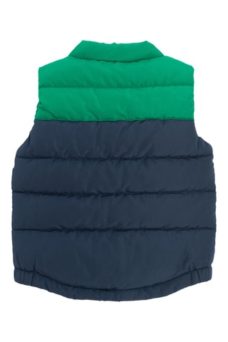 Doudoune sans manches - Bleu marine et vert