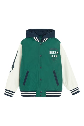 Teddy à capuche - Vert