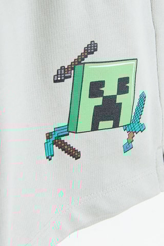 Short Creeper Minecraft - Gris clair