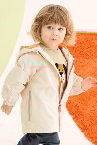 Veste à capuche - Beige