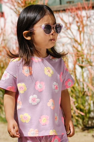 T-shirt et short - Mauve