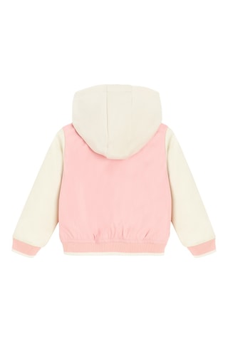 Teddy à capuche - Rose et beige