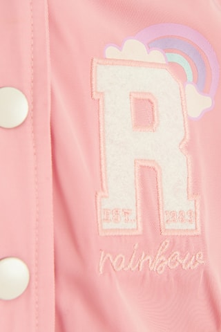 Teddy à capuche - Rose et beige