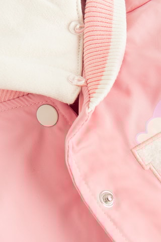 Teddy à capuche - Rose et beige