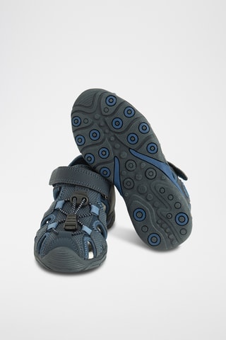 Sandales en cuir - Bleu marine