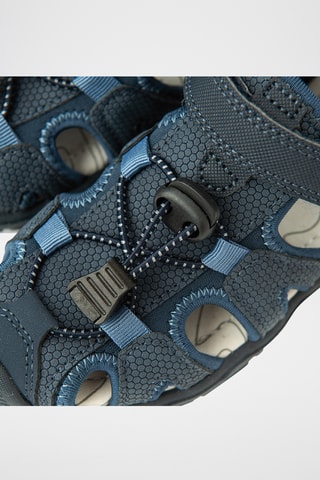 Sandales en cuir - Bleu marine