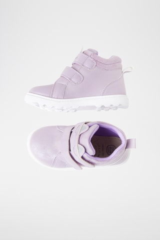 Bottines en cuir - Mauve