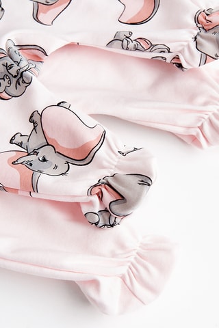 2 grenouillères Dumbo Disney - Rose poudré