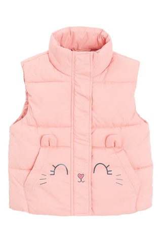 Doudoune sans manches - Rose