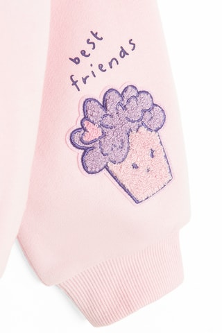 Sweat à capuche - Rose poudré