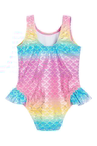 Maillot 1 pièce - Rose et ciel