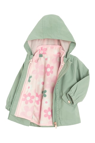 Veste 2-en-1 - Vert et rose