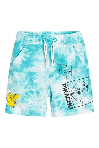 Short Pikachu Pokemon - Turquoise et blanc