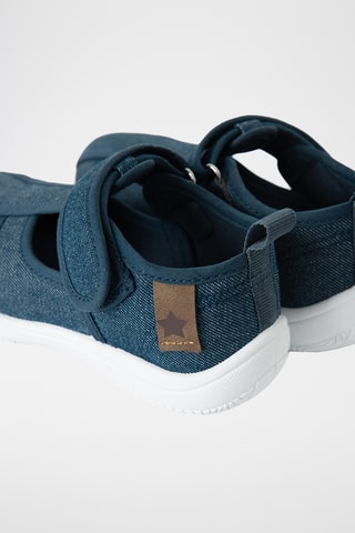 Tennis en jean - Bleu marine