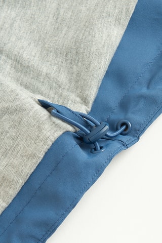 Imperméable à capuche - Jaune et bleu cobalt