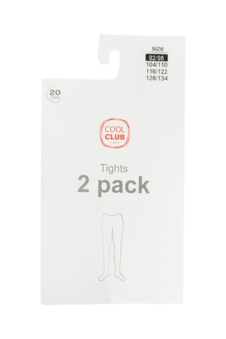 2 paires de collants - 20 deniers - Blanc