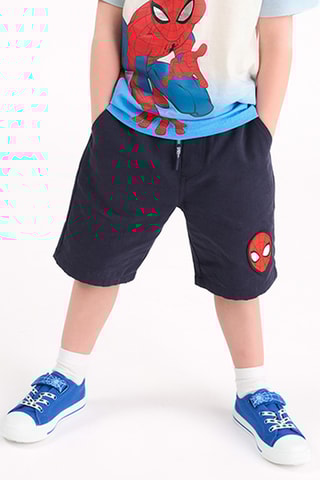 Short Spider-Man Avengers Marvel - Bleu marine