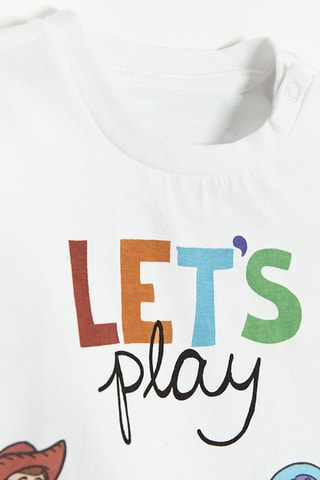 T-shirt Woody et Buzz l’Eclair Toy Story Disney Pixar - Blanc