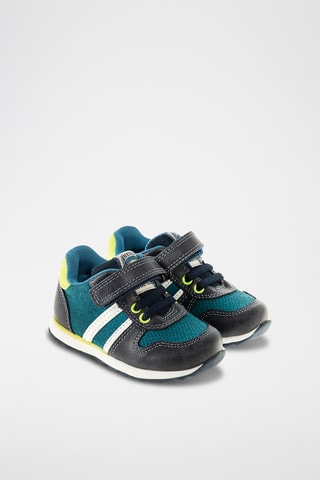 Baskets en cuir - Bleu marine