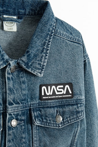 Veste en jean NASA - Bleu marine