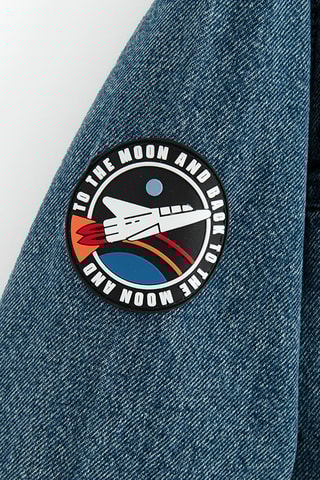 Veste en jean NASA - Bleu marine