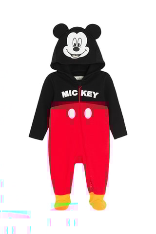 Combipilote à capuche Mickey Disney - Rouge et noir