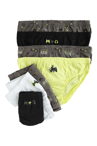 7 slips - Noir et marron