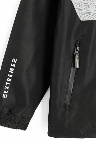 Veste à capuche - Noir et blanc