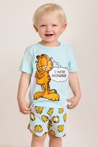 Short Garfield - Turquoise clair