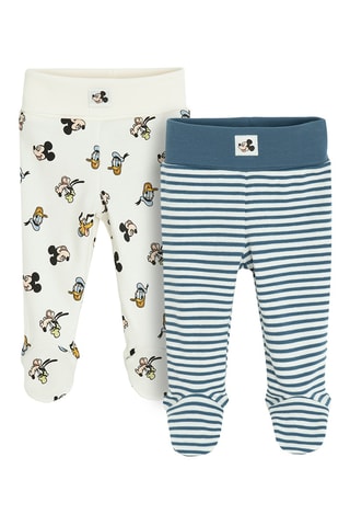 2 pantalons Mickey et ses amis Disney - Blanc