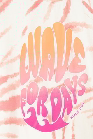 T-shirt - Blanc et orange