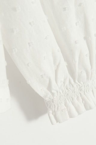 Chemisier plumetis - Blanc