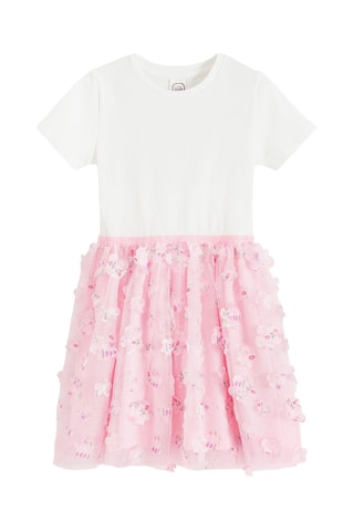 Robe trompe-l’œil - Rose