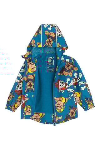Coupe-vent à capuche Pat’ Patrouille - Bleu pétrole