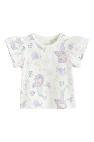 2 t-shirts - Rose et écru