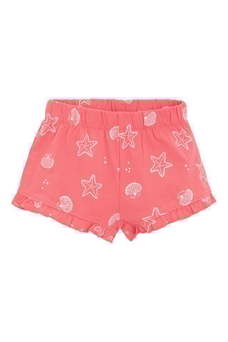 T-shirt et short - Ecru et corail