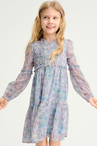 Robe volantée - Bleu clair