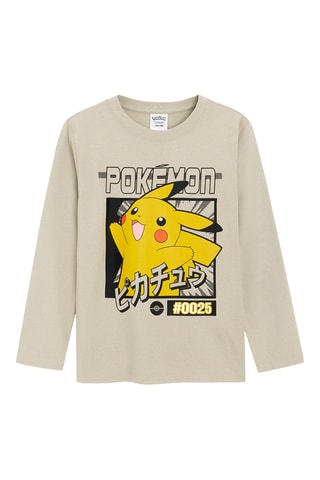 T-shirt Pikachu Pokémon - Beige