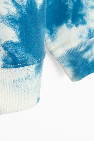 Sweat tie and dye - Blanc et bleu foncé