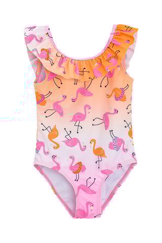 Maillot 1 pièce - Orange et rose