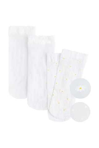 3 collants - 20 deniers - Blanc