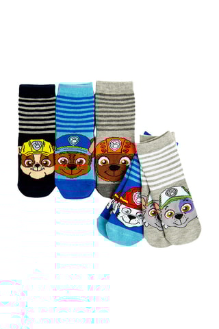 5 paires de chaussettes Pat’ Patrouille - Noir et gris chiné