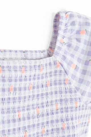 Robe - Blanc et violet