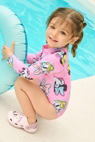 Maillot 1 pièce Minnie et Daisy Disney - Rose